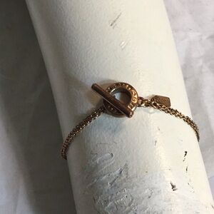 COACH STAMPED 2 STRANDS ‎ ROSE GOLD BRACELET